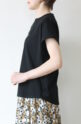 ディニテコリエ(Dignite Collier）ロゴフレンチＴシャツ／ブラック