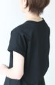 ディニテコリエ(Dignite Collier）ロゴフレンチＴシャツ／ブラック
