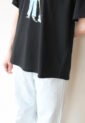 ロージー（ROSIEE）女の子柄プリントＴシャツ／ブラック
