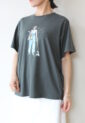 ロージー（ROSIEE）女の子柄プリントＴシャツ／チャコール