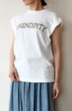 パシオーネ（PASSIONE）フレンチスリーブロゴＴシャツ／オフ
