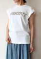 パシオーネ（PASSIONE）フレンチスリーブロゴＴシャツ／オフ