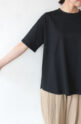 アンナケリー（Anna Kerry）同色星刺繍Ｔシャツ／ブラック