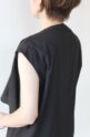 ディニテコリエ(Dignite Collier）ノースリーブフレアブラウス／ブラック