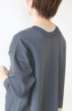 マリードール（MARIED'OR）合わせVネック八分袖プルオーバー／チャコール×ベージュ