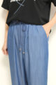 アンカルネ（Un carnet）テンセルデニムイージーパンツ／ブルー