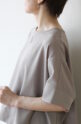 ディニテコリエ(Dignite Collier）切替ワイドプルオーバー／グレージュ