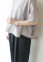 ディニテコリエ(Dignite Collier）切替ワイドプルオーバー／グレージュ