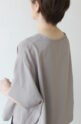 ディニテコリエ(Dignite Collier）切替ワイドプルオーバー／グレージュ
