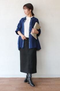 ロージー（ROSIEE)フェイクスエードタイトスカート／ブラック - 15,400