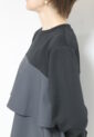 シュガーローズ（SUGAR ROSE）ペプラムカットソー／チャコールグレー