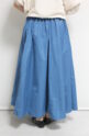 ブランコイブリロ（blanco y brillo）タフタフレアスカート／ブルー