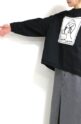 マリードール（MARIED'OR） 刺繍貼り付け身幅ワイドプルオーバー／ブラック