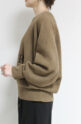 ロージー（ROSIEE）モールヤーン刺繍ロゴKnit／ブラウン