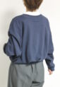 カフネ（CAFUNE）片側タックスウェットプルオーバー／ネイビー
