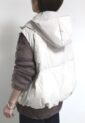 ブランコイブリロ（blanco y brillo）ショートダウンベスト／ベージュ
