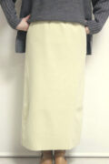 ディニテコリエ(Dignite Collier)ウーリージャージスカート/イエロー