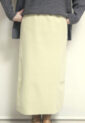 ディニテコリエ(Dignite Collier）ウーリージャージスカート／イエロー