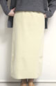 ディニテコリエ(Dignite Collier）ウーリージャージスカート／イエロー