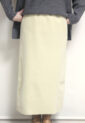 ディニテコリエ(Dignite Collier）ウーリージャージスカート／イエロー