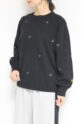ロージー（ROSIEE)星☆刺繍ニット／ブラック