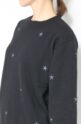 ロージー（ROSIEE)星☆刺繍ニット／ブラック