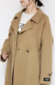 ディニテコリエ(Dignite Collier）ダブルフェイスラグランコート／ベージュ