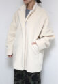 ディニテコリエ(Dignite Collier）ボアジャケット／アイボリー