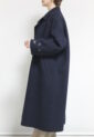 ディニテコリエ(Dignite Collier）ダブルフェイスラグランコート／ネイビー