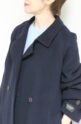 ディニテコリエ(Dignite Collier）ダブルフェイスラグランコート／ネイビー