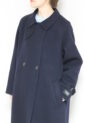 ディニテコリエ(Dignite Collier）ダブルフェイスラグランコート／ネイビー