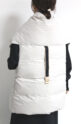 ブランコイブリロ（blanco y brillo）ミドル丈ダウンベスト／グレージュ