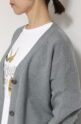 パシオーネ（PASSIONE）コットンカーディガン／グレー