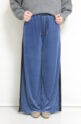 ロージー（ROSIEE）ベロアサイドラインパンツ／ブルー
