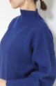 マリードール（MARIED'OR）ウール混ホールガーメントボトルネックP/O／ロイヤルブルー
