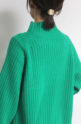 ロージー（ROSIEE）ボトルネックワイドリブニット／グリーン