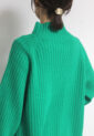 ロージー（ROSIEE）ボトルネックワイドリブニット／グリーン
