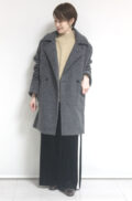 プライオリティ（PRIORITY）圧縮ニットドルマンコート／チャコールグレー