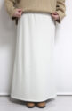 カフネ（CAFUNE）裏起毛バックフレアスカート／オフ
