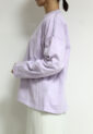フィルデフェール（FIL DE FER）USAコットン製品染めクルーネックTEE／パープル