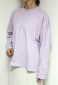 フィルデフェール（FIL DE FER）USAコットン製品染めクルーネックTEE／パープル