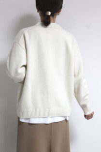 Dignite collierアップリケニットオフホワイト Dignite collier