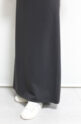 カフネ（CAFUNE）スムース素材Ｉラインスカート／チャコールグレー