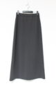 カフネ（CAFUNE）スムース素材Ｉラインスカート／チャコールグレー