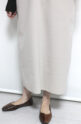 ディニテコリエ（Dignite collier）ウーリージャージワンピース／アイボリー