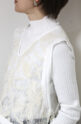 ディニテコリエ(Dignite Collier）レースベスト／オフホワイト