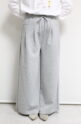 ロージー（ROSIEE）ウエストデザインタックスウェットパンツ／杢グレー