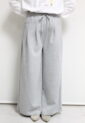 ロージー（ROSIEE）ウエストデザインタックスウェットパンツ／杢グレー