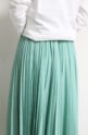 ディニテコリエ(Dignite Collier）ランダムプリーツスカート／ブルーグリーン