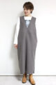 ディニテコリエ（Dignite collier）ウーリージャージワンピース／グレー